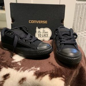 NWOT Black slip-on Low Top Converse Sneakers